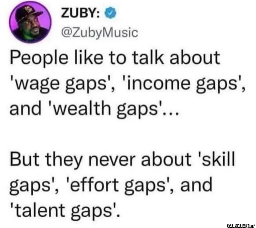 People like to talk about...