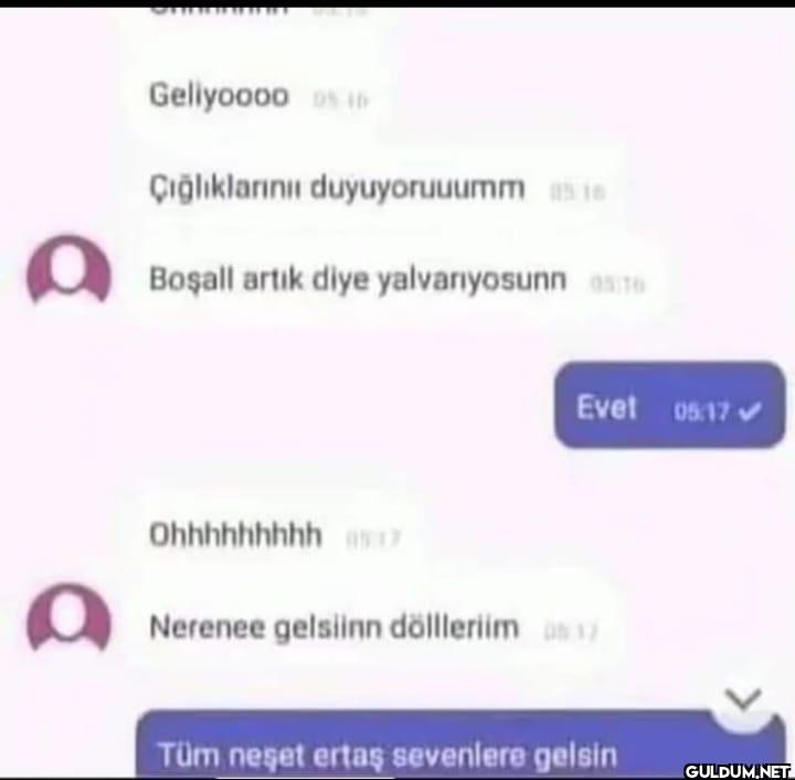 Geliyoooo Çığlıklarını...