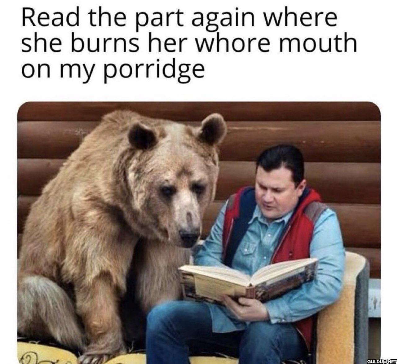 Read the part again where...
