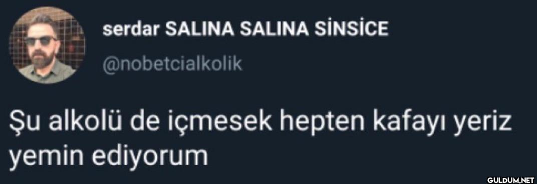 Şu alkolü de içmesek...