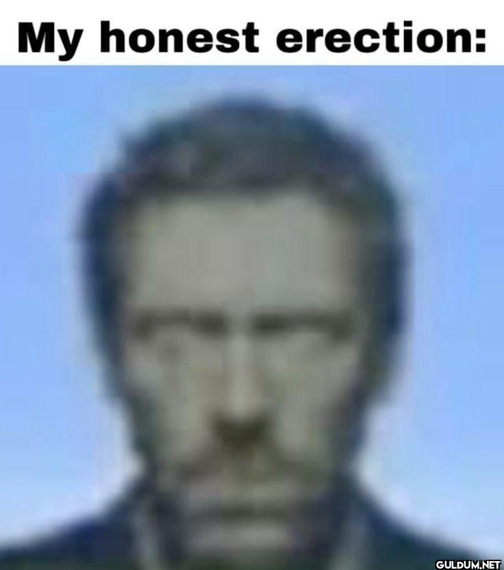 My honest erection