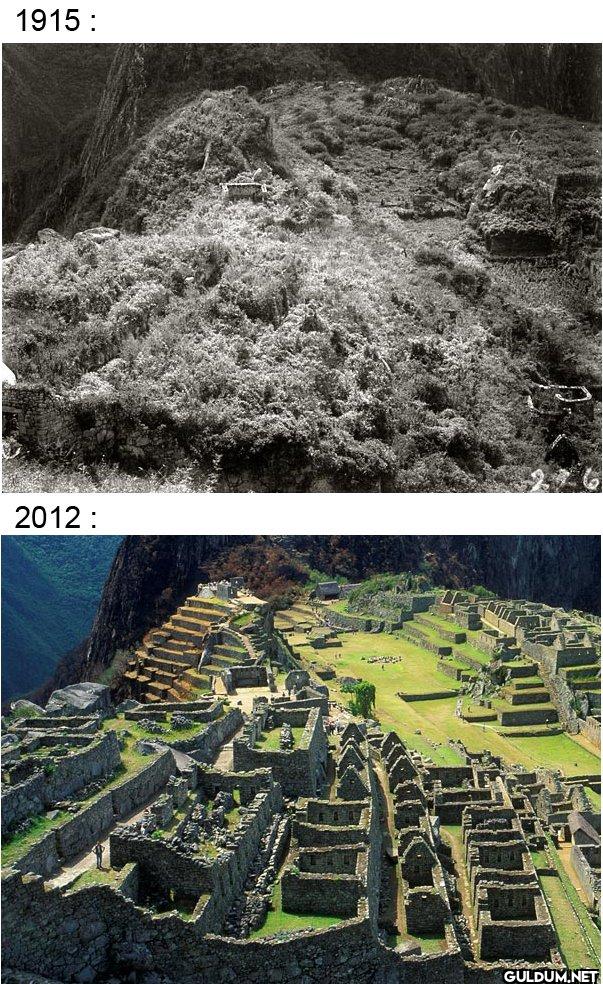 Machu Picchu'nun kazısı ve...