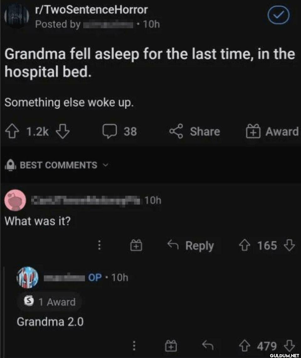 ()r/TwoSentenceHorror...