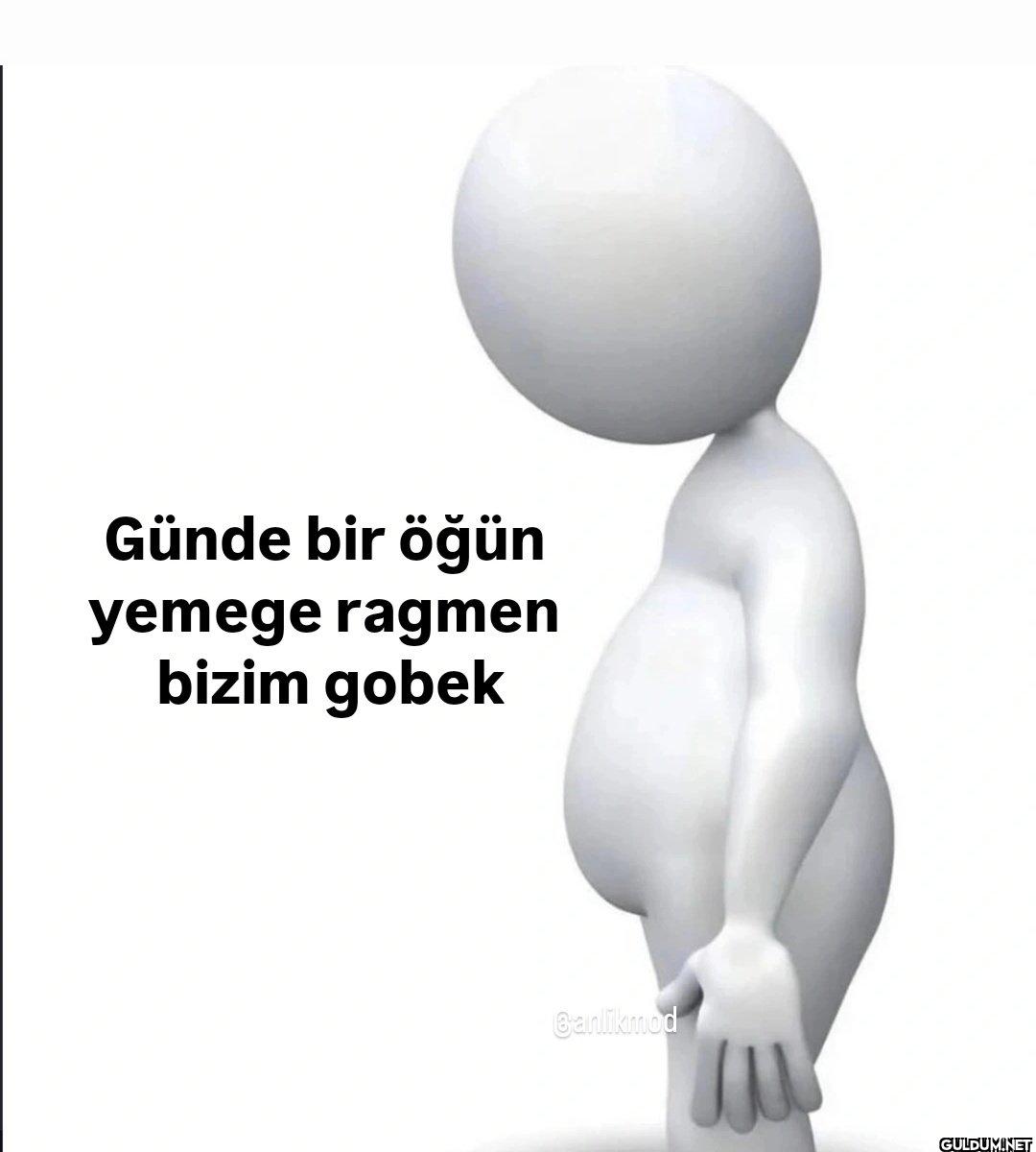 Günde bir öğün yemege...
