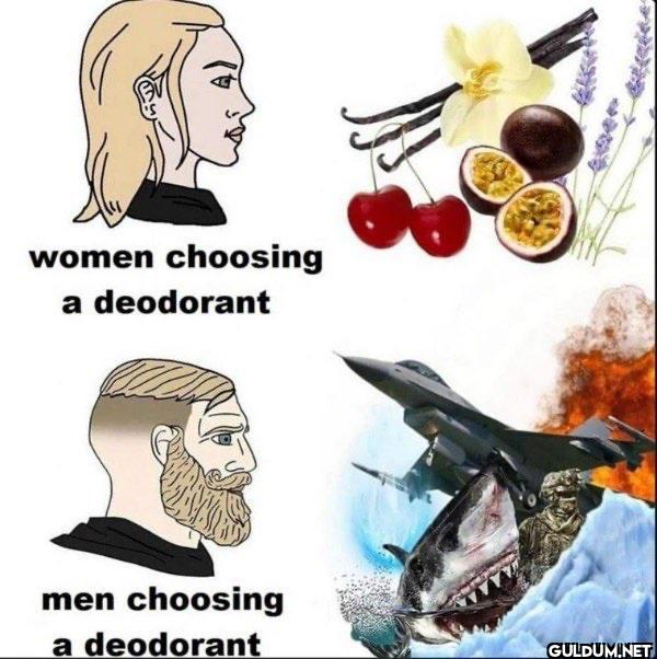 women choosing a deodorant...