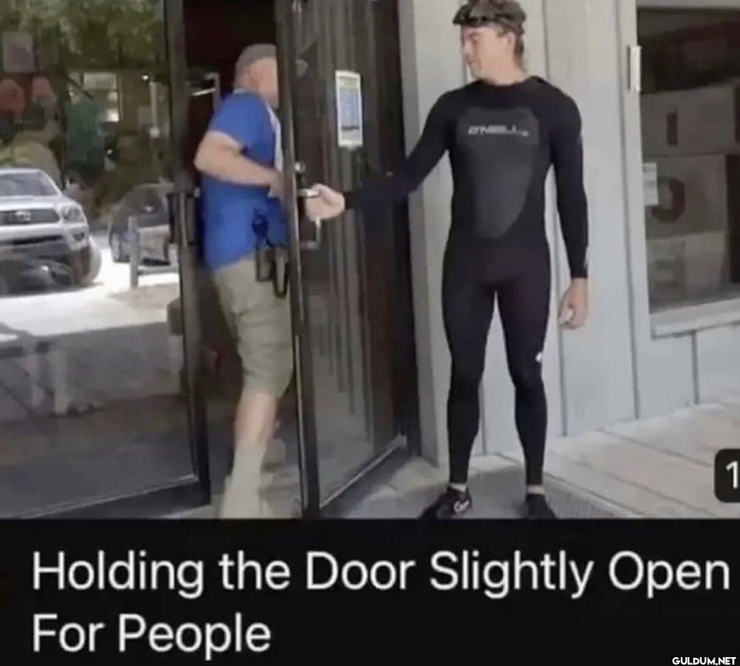 Holding the Door Slightly...