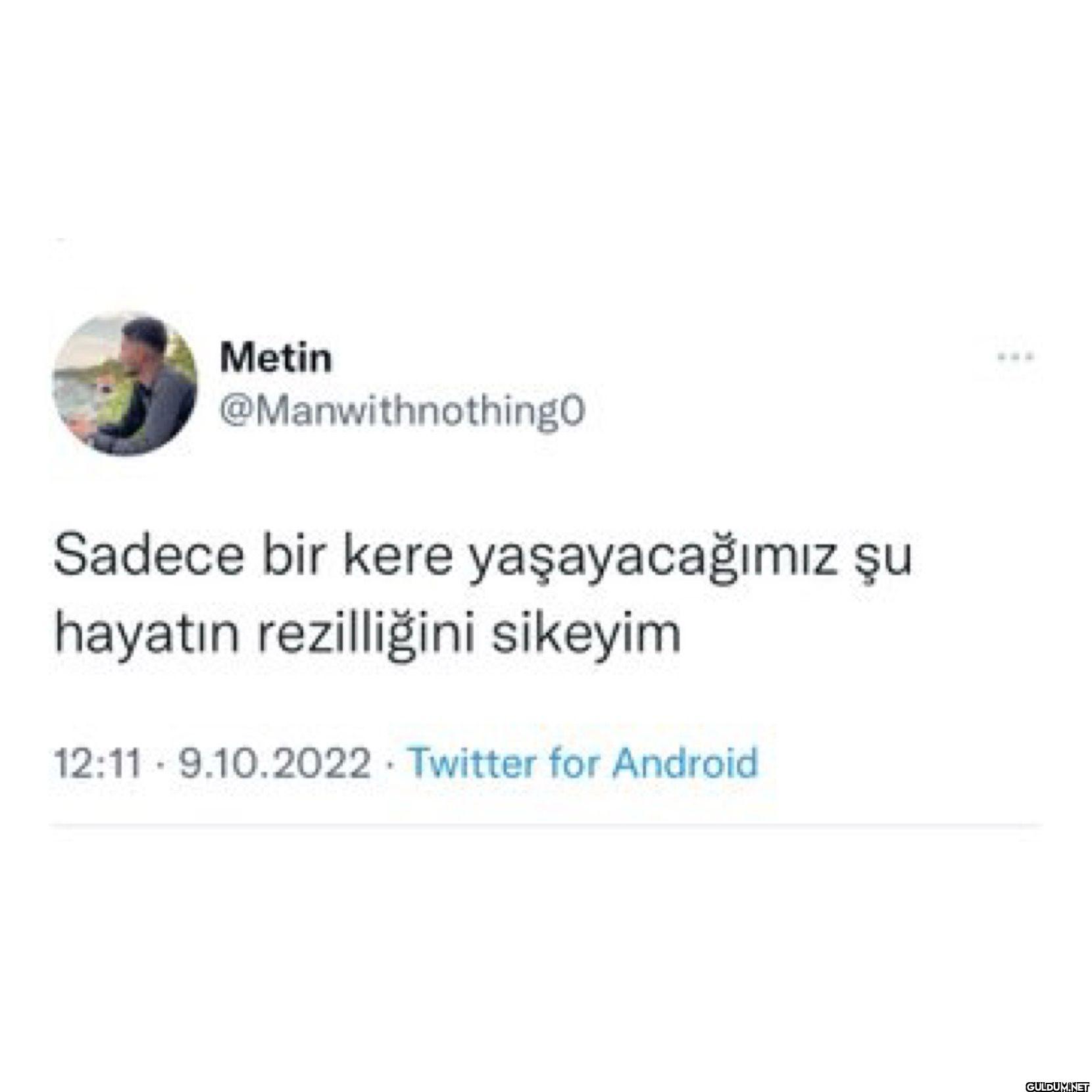 Sadece bir kere...