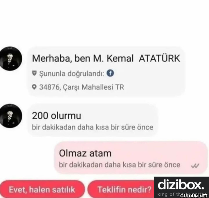 Merhaba, ben M. Kemal...