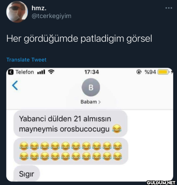 Her gördüğümde patladigim...