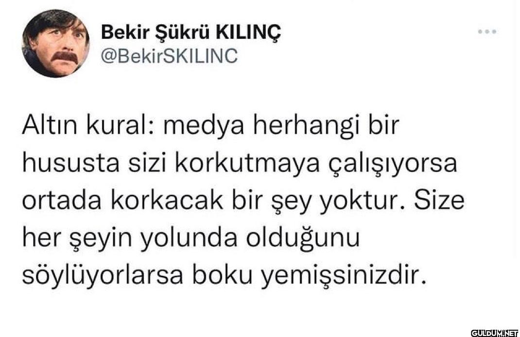 Altın kural: medya...