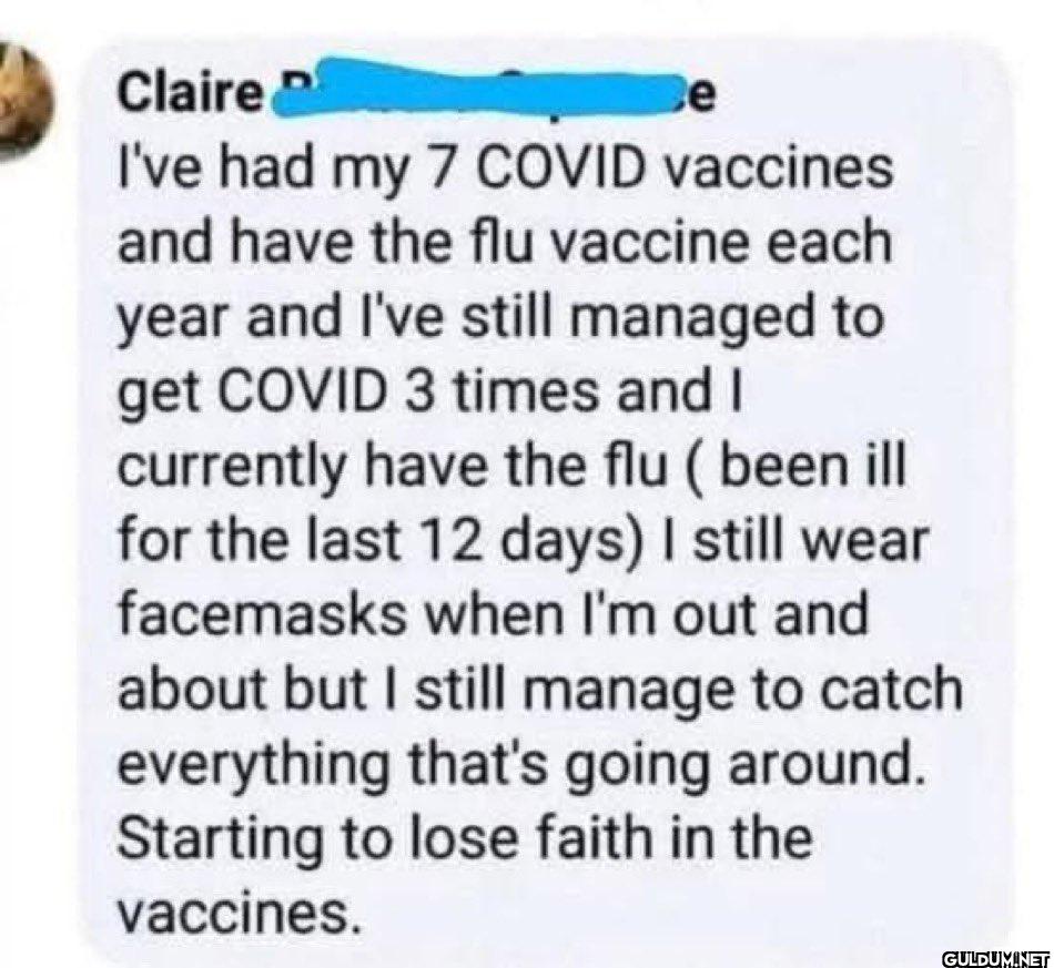 ???    Claire ce I've had...