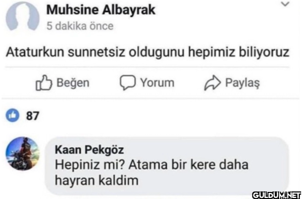 Muhsine Albayrak 5 dakika...