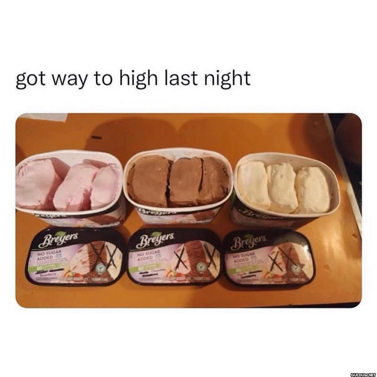 got way to high last night...