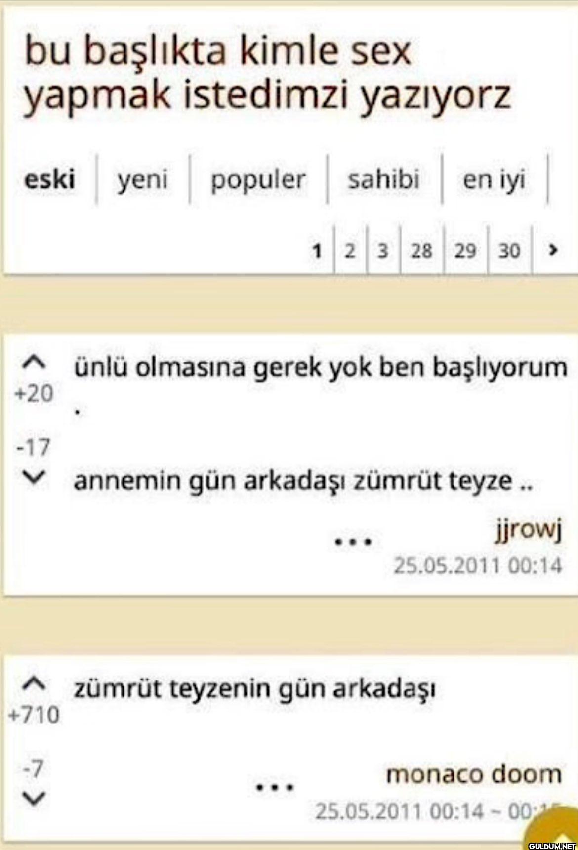 bu başlıkta kimle sex...