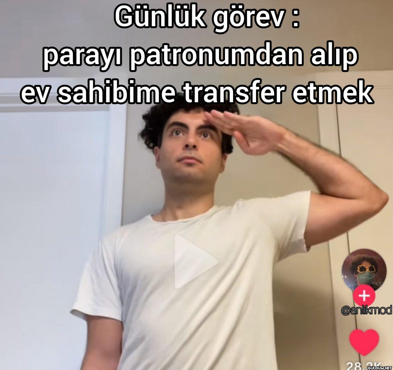 Günlük görev : parayı...