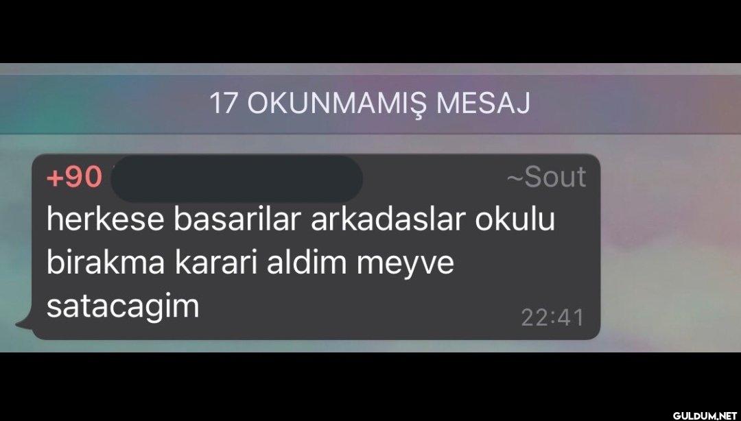 +90 17 OKUNMAMIŞ MESAJ...