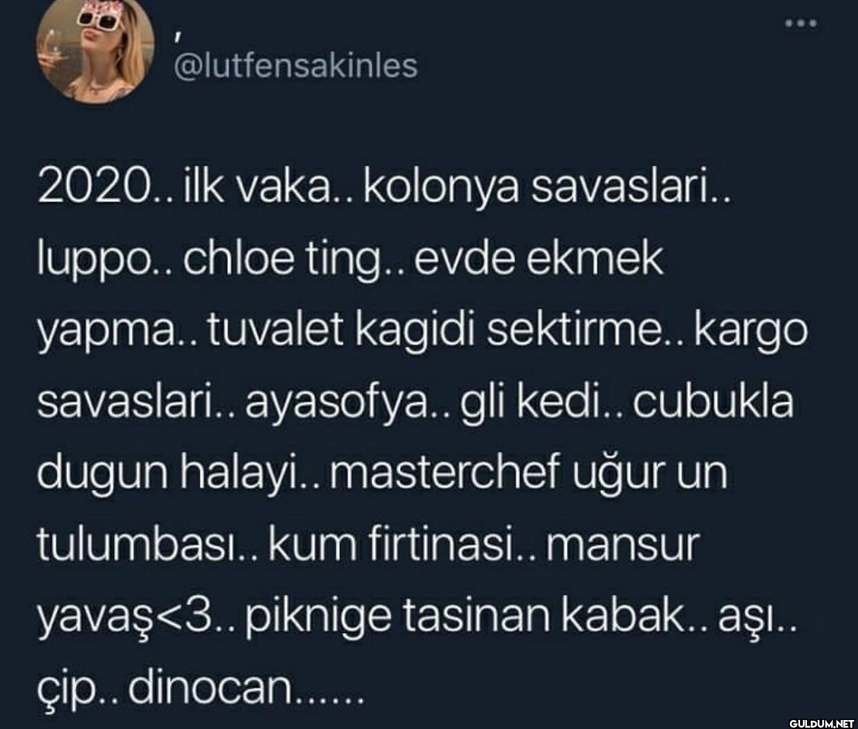 2020.. ilk vaka.. kolonya...