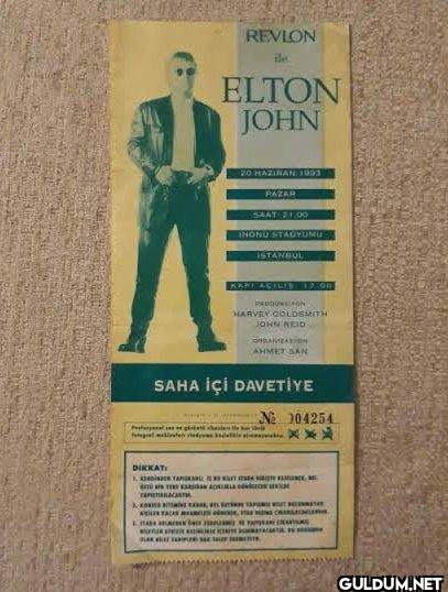 Elton John konserine ait...