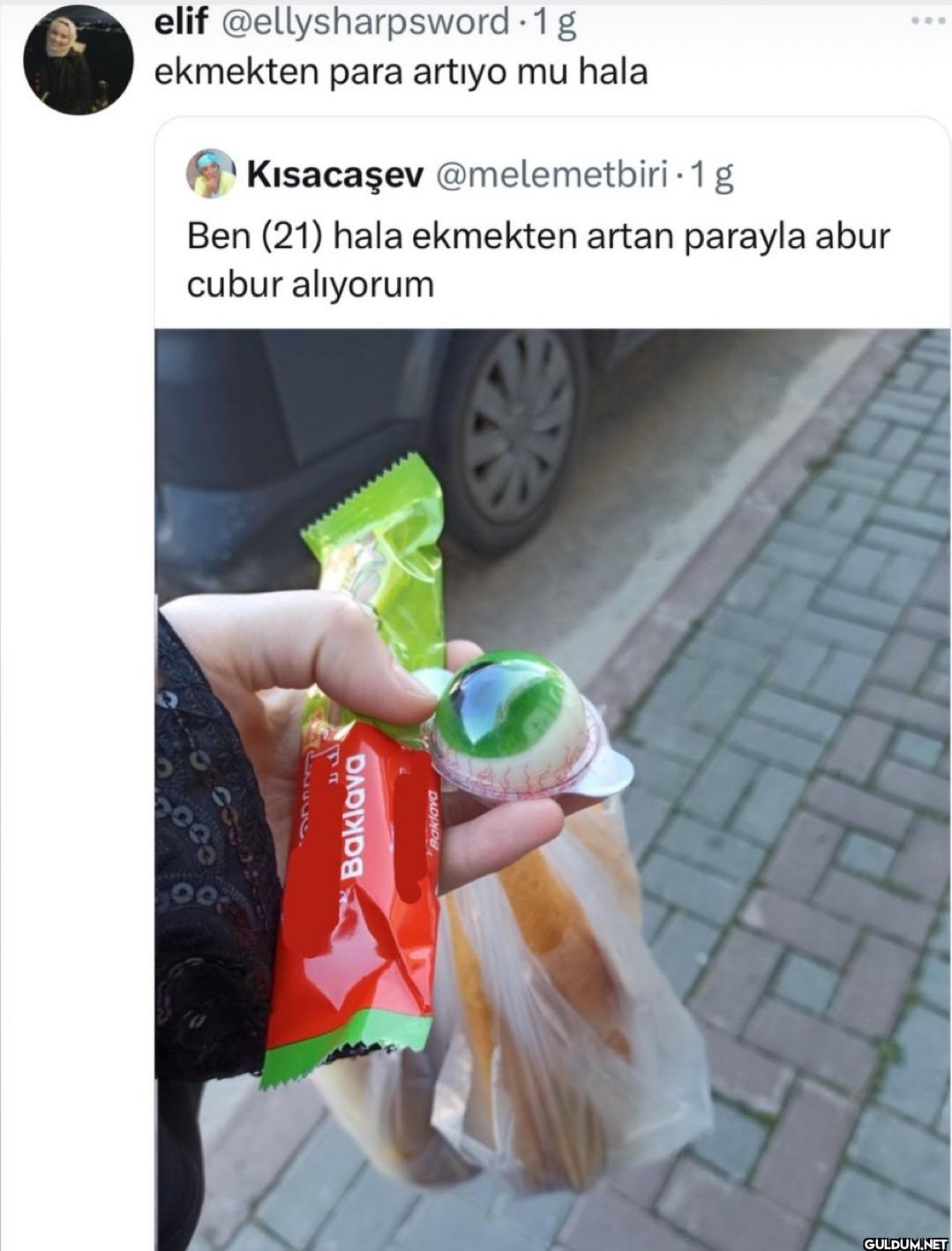 - 1g ekmekten para artıyo...