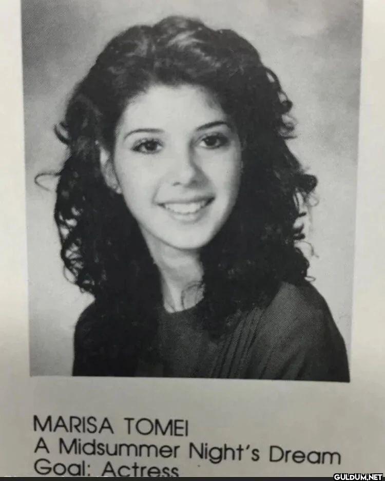Marissa Tomei's yearbook ...