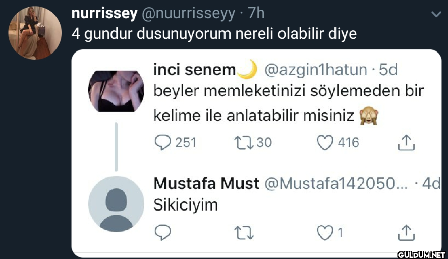 7h 4 gundur dusunuyorum...