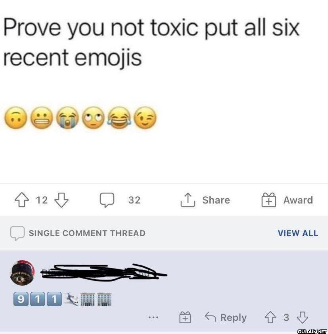 Prove you not toxic put...