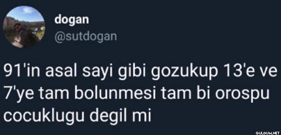 91'in asal sayi gibi...