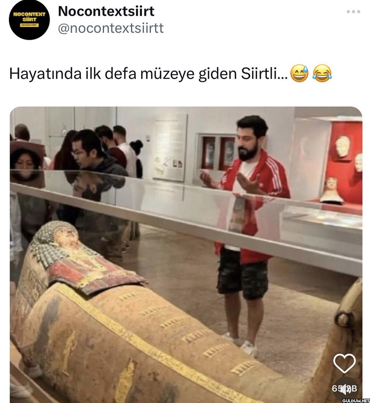 Hayatında ilk defa müzeye...