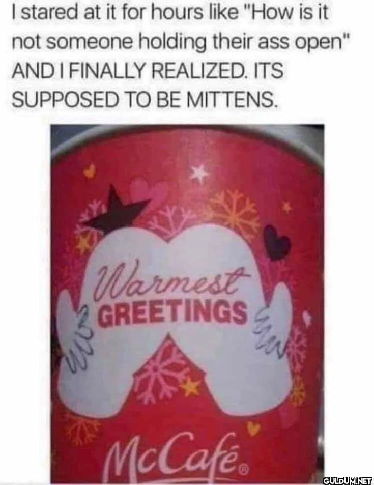 I stared at it for hours...