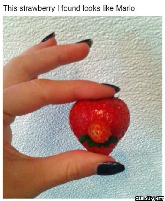 This strawberry I found...