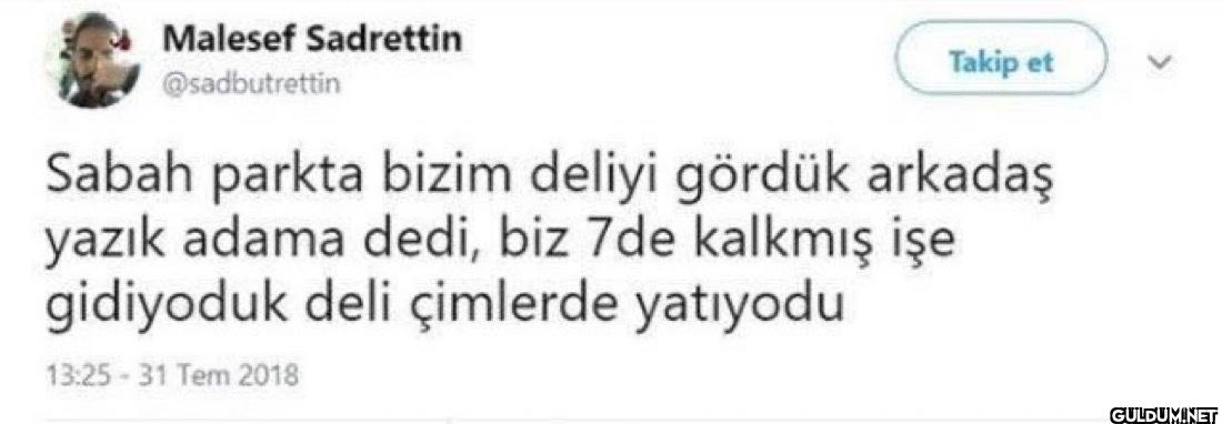 Takip et Sabah parkta...