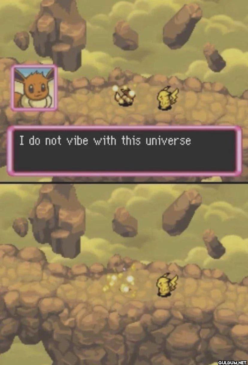 I do not vibe with this universe