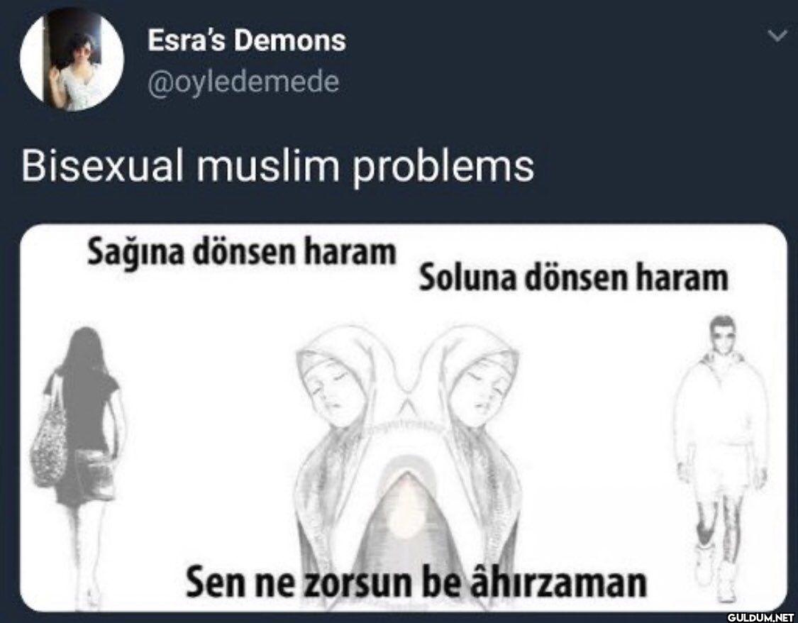 Bisexual muslim problems...