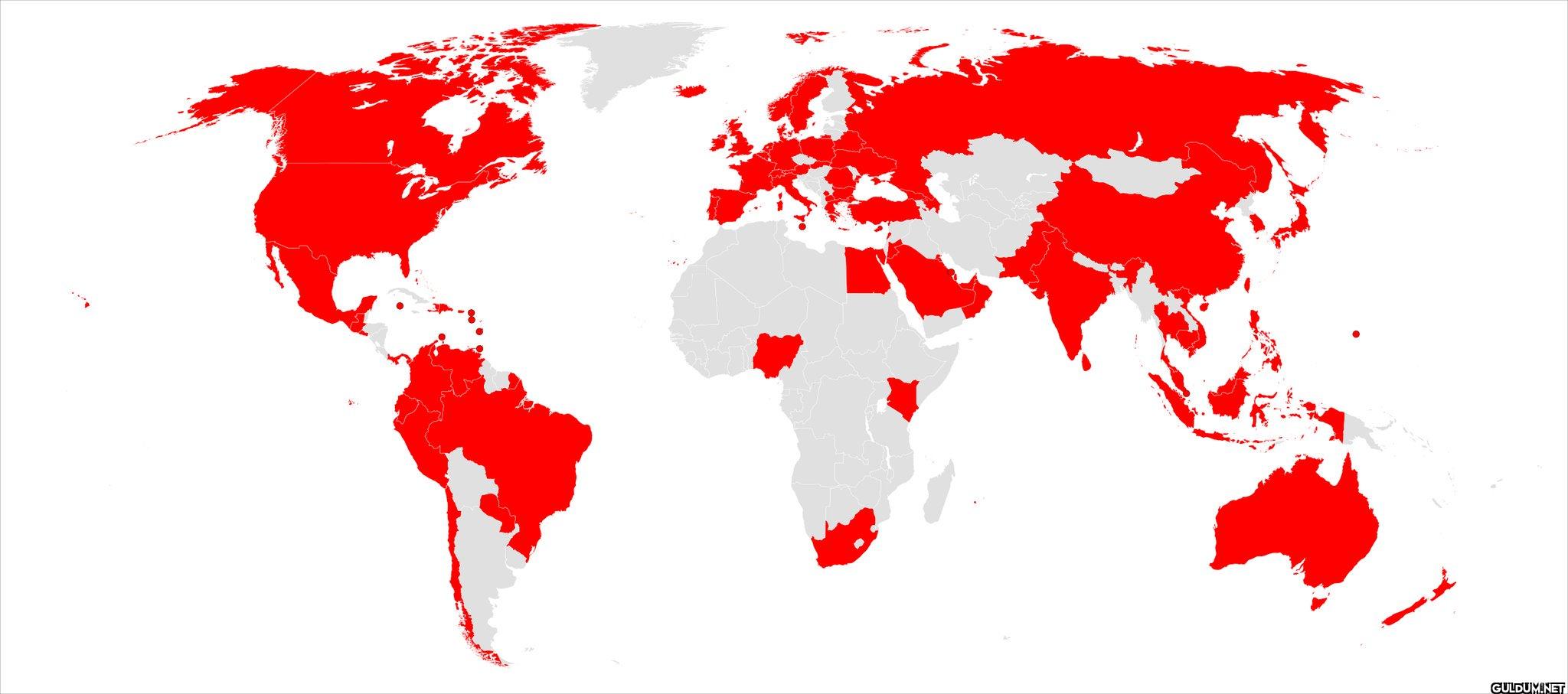 15. Countries where...