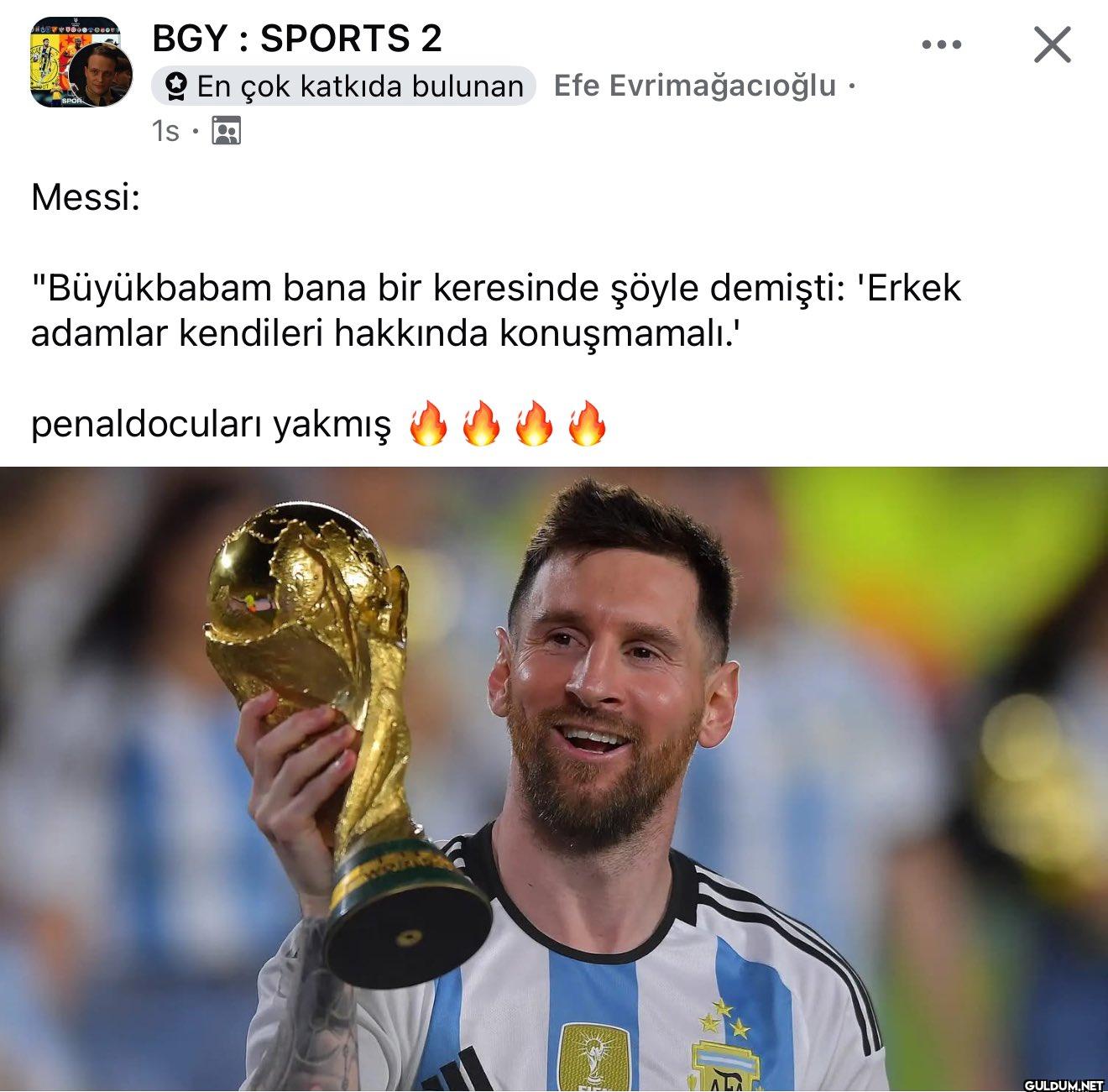 Yakmış    ☑ Messi: BGY:...