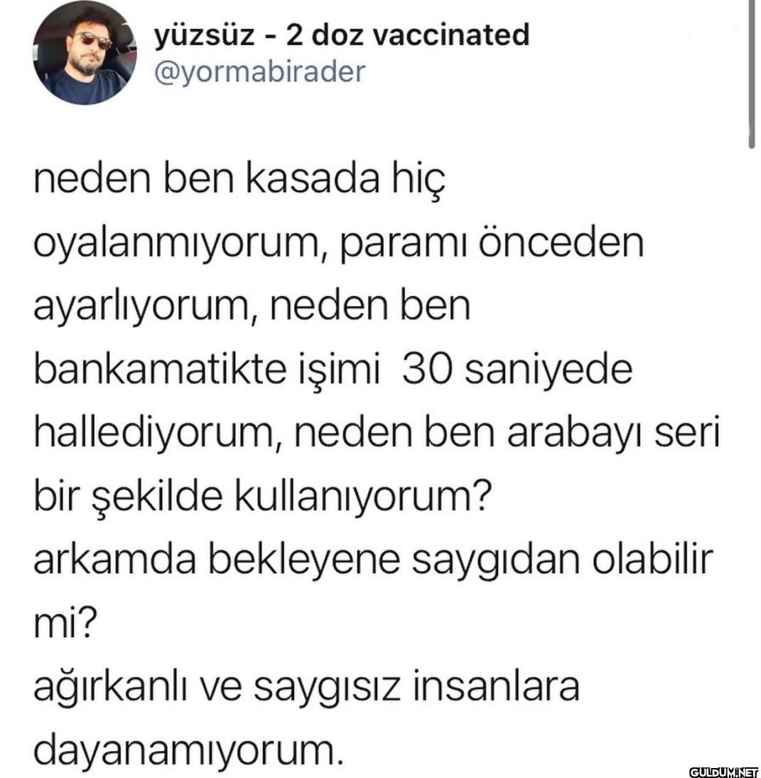 neden ben kasada hiç...