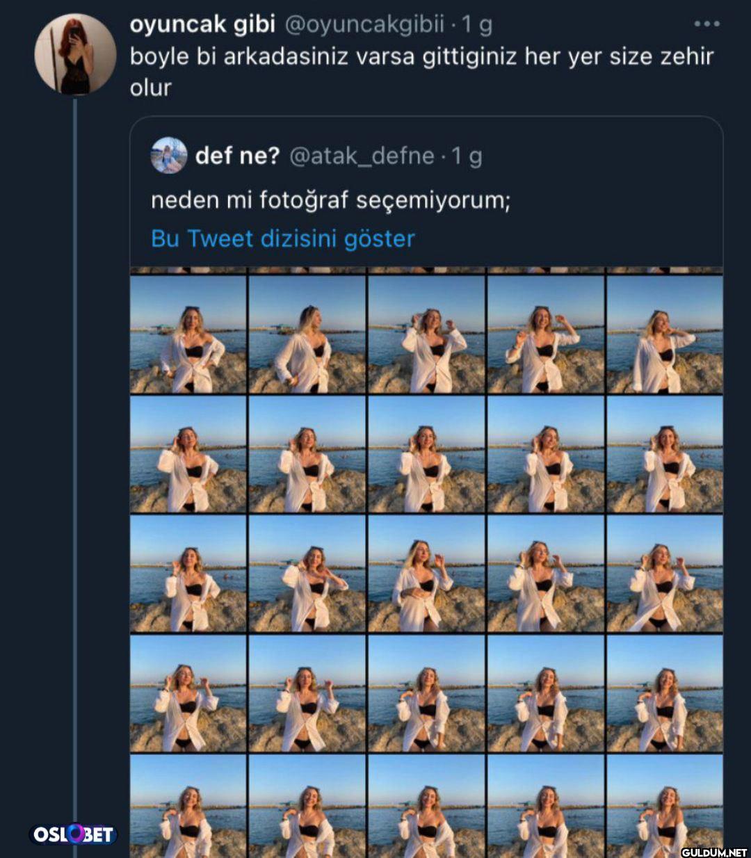 1 g boyle bi arkadasiniz...