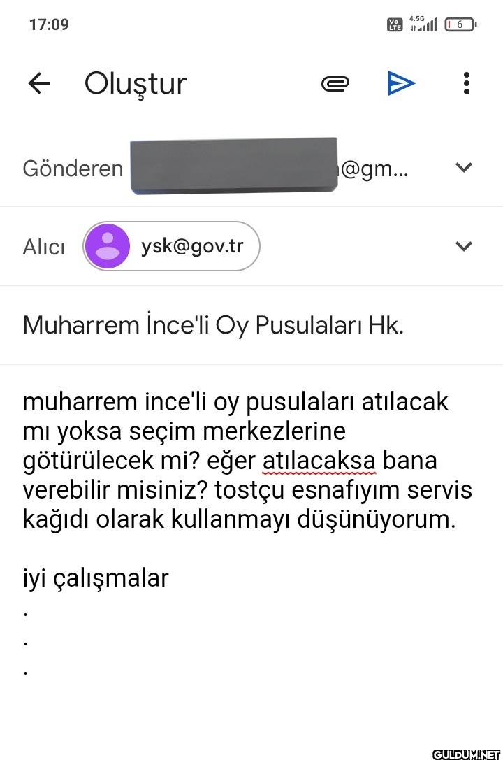 17:09 ← Oluştur Gönderen...
