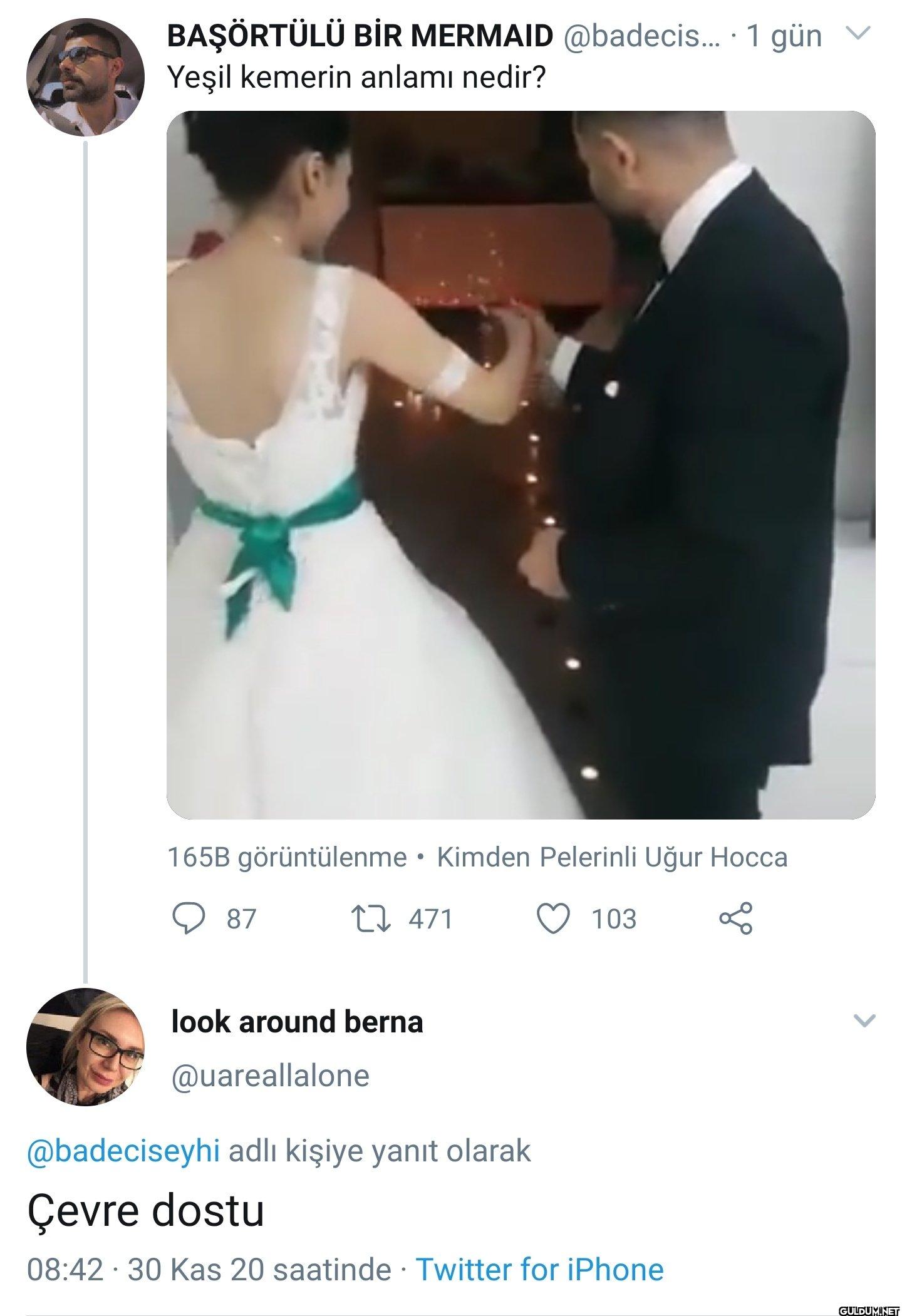 1 gün Yeşil kemerin anlamı...