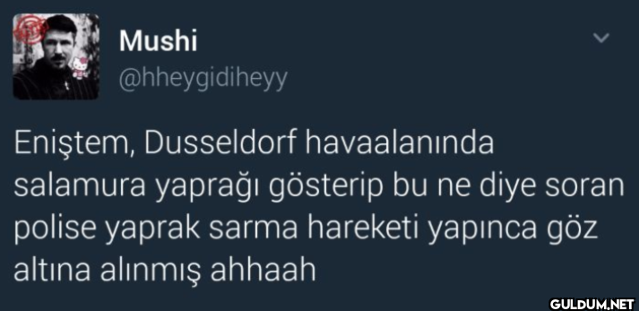Eniştem, Dusseldorf...