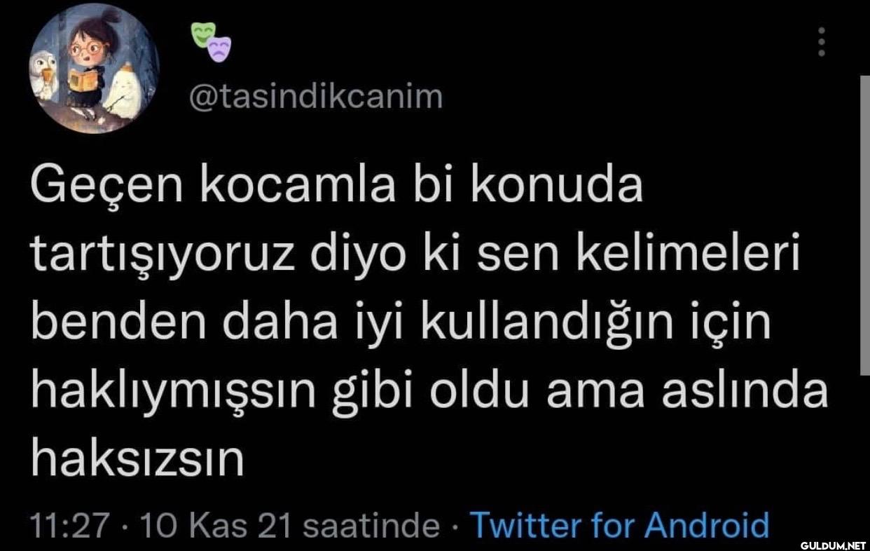 Geçen kocamla bi konuda...