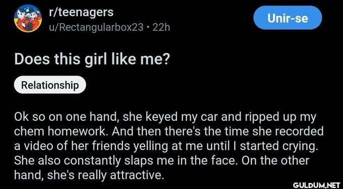 r/teenagers...