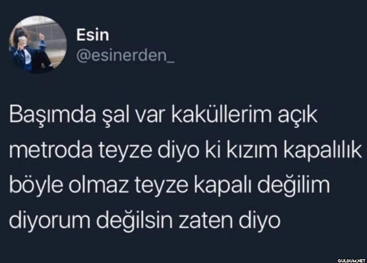Başımda şal var kaküllerim...