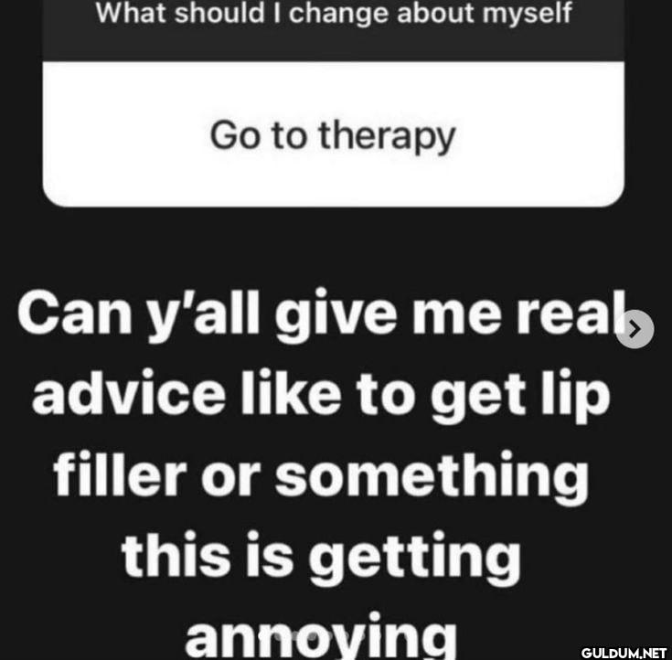 What should I change about...