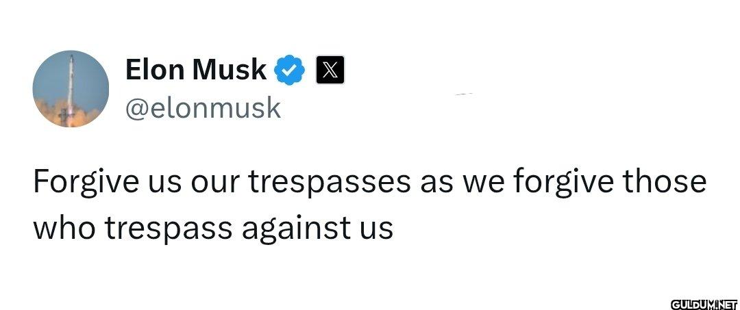 Forgive us our trespasses...