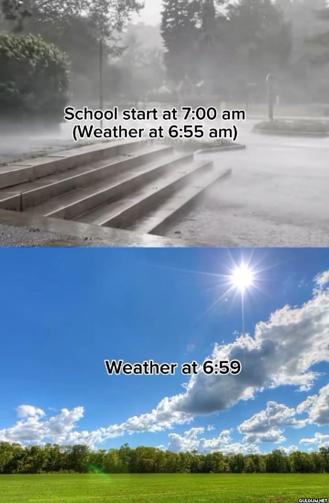 School start at 7:00 am...