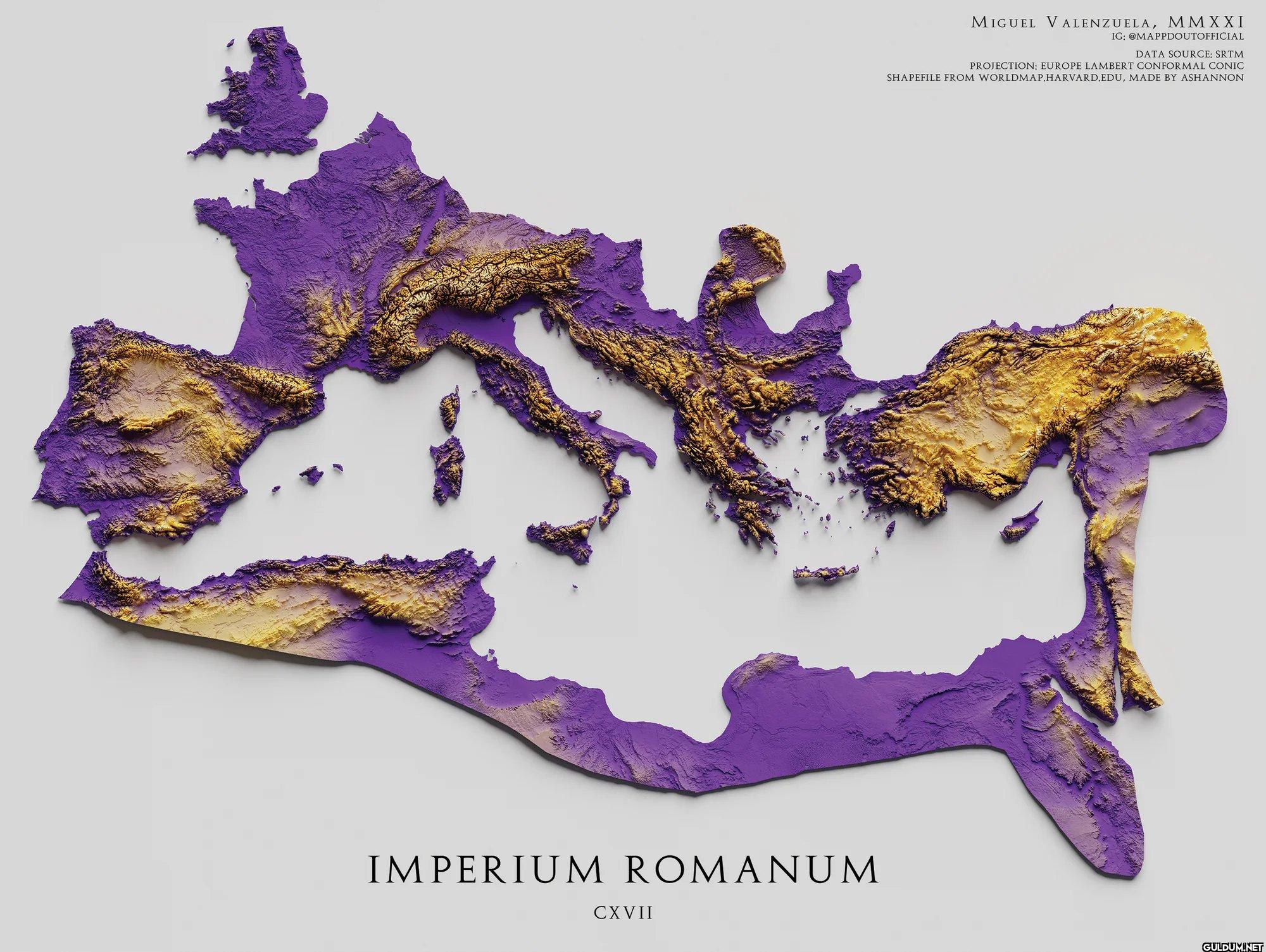 7. Relief map of the Roman...
