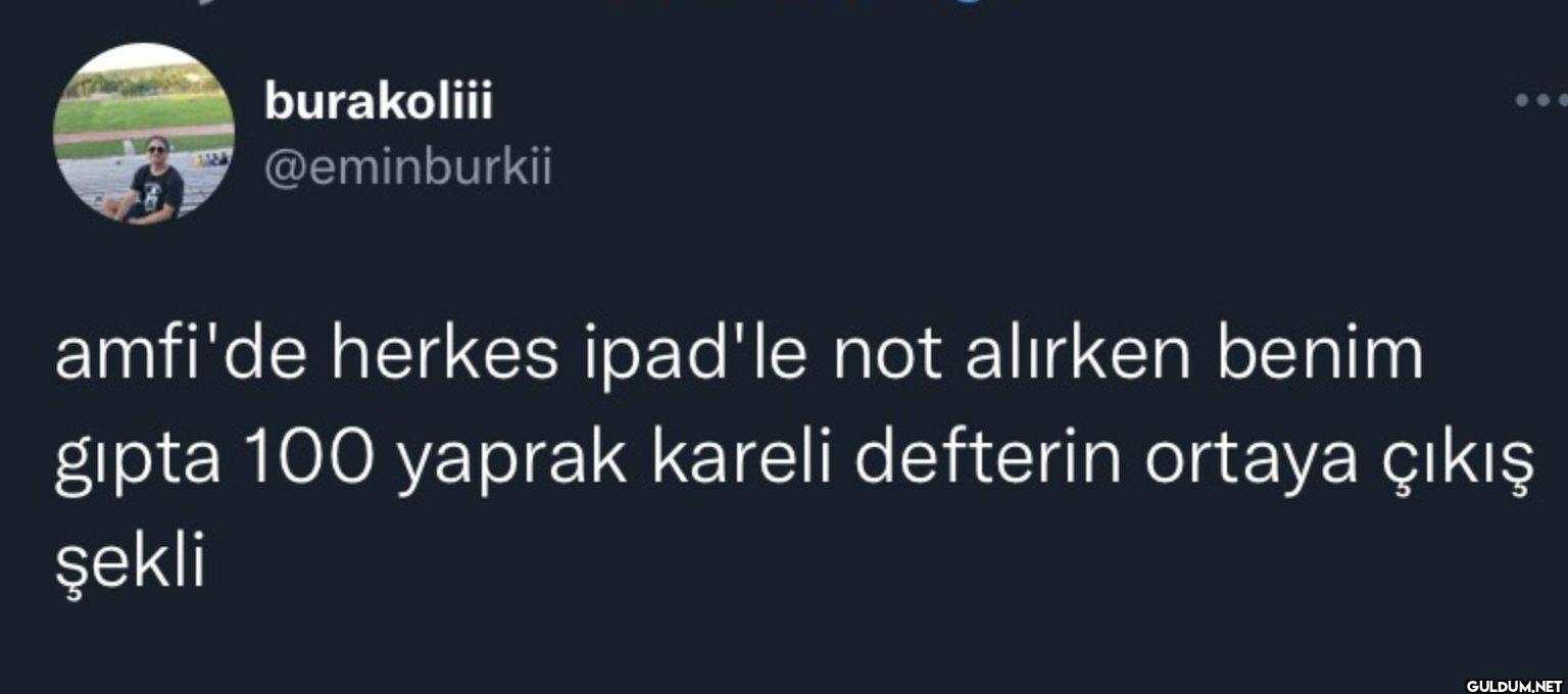 amfi'de herkes ipad'le not...