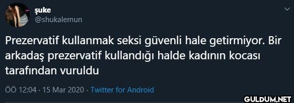 Prezervatif kullanmak...