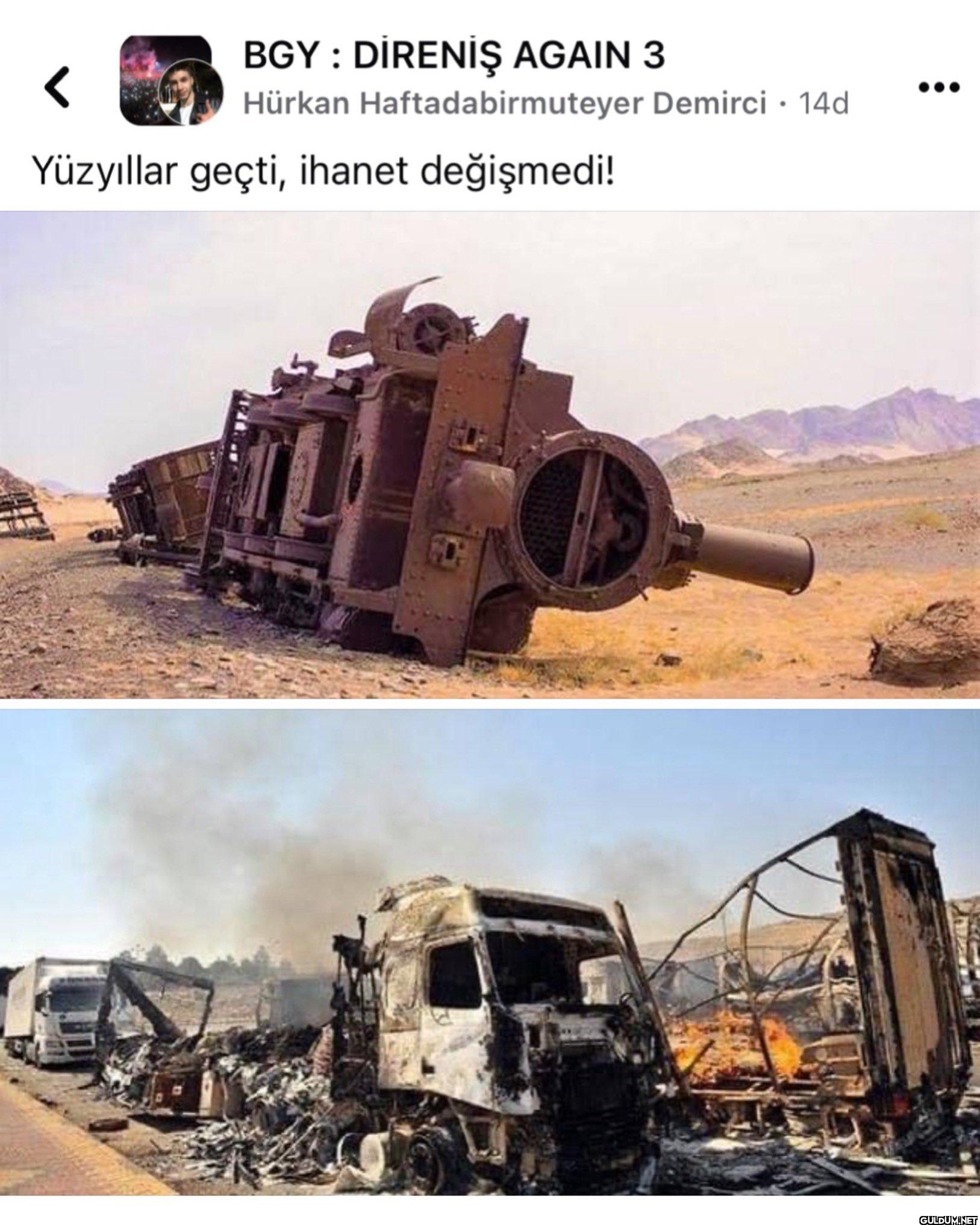Yüzyıllar geçti, ihanet...